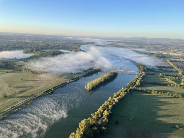 vol en montgolfière étangs de la Dombes - Auvergne Rhône Alpes